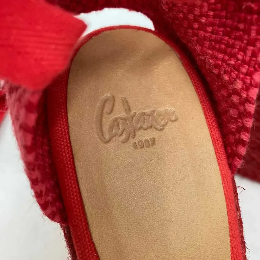 Castaner Red Espadrille Wedges | Women’s EU39 Regular